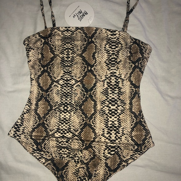 Princess Polly Tops - Princess Polly snake print bodysuit